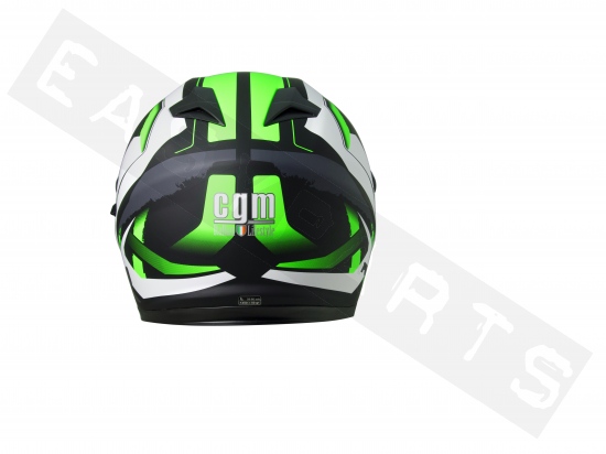 Helm integraal CGM 308X Atlanta mat groen fluo (dubbel vizier)